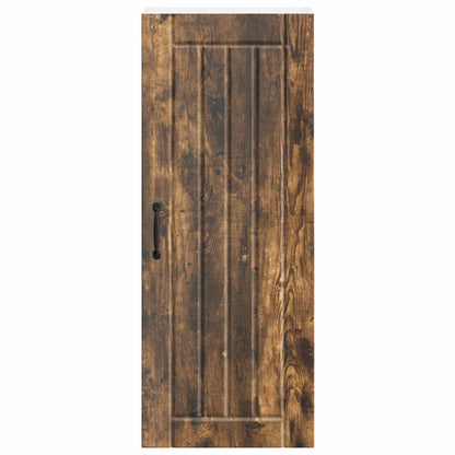 vidaXL Wall Cabinet LUCCA Smoked Oak 40 x 31 x 100 cm Engineered Wood