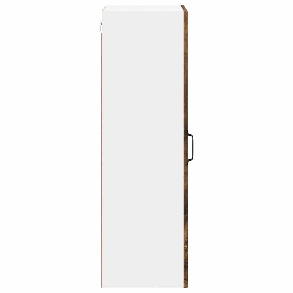 vidaXL Wall Cabinet LUCCA Smoked Oak 40 x 31 x 100 cm Engineered Wood