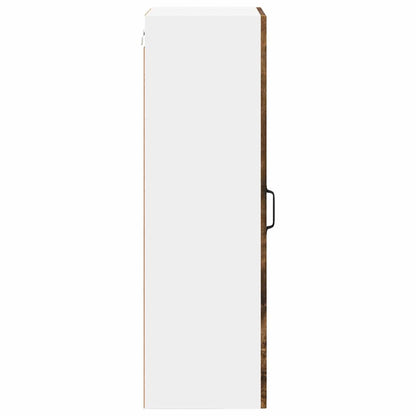 vidaXL Wall Cabinet LUCCA Smoked Oak 40 x 31 x 100 cm Engineered Wood