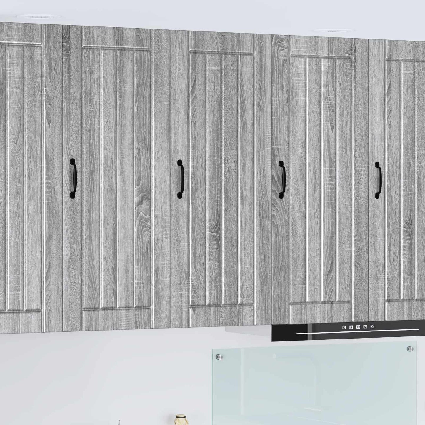 vidaXL Wall Cabinet LUCCA Grey Sonoma 40 x 31 x 100 cm Engineered Wood