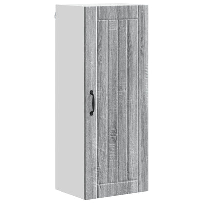 vidaXL Wall Cabinet LUCCA Grey Sonoma 40 x 31 x 100 cm Engineered Wood
