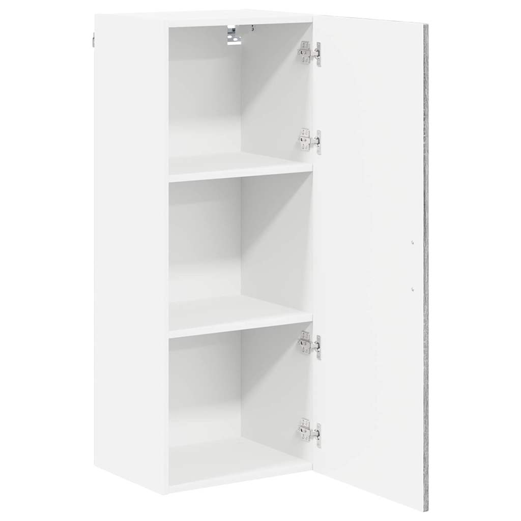 vidaXL Wall Cabinet LUCCA Grey Sonoma 40 x 31 x 100 cm Engineered Wood