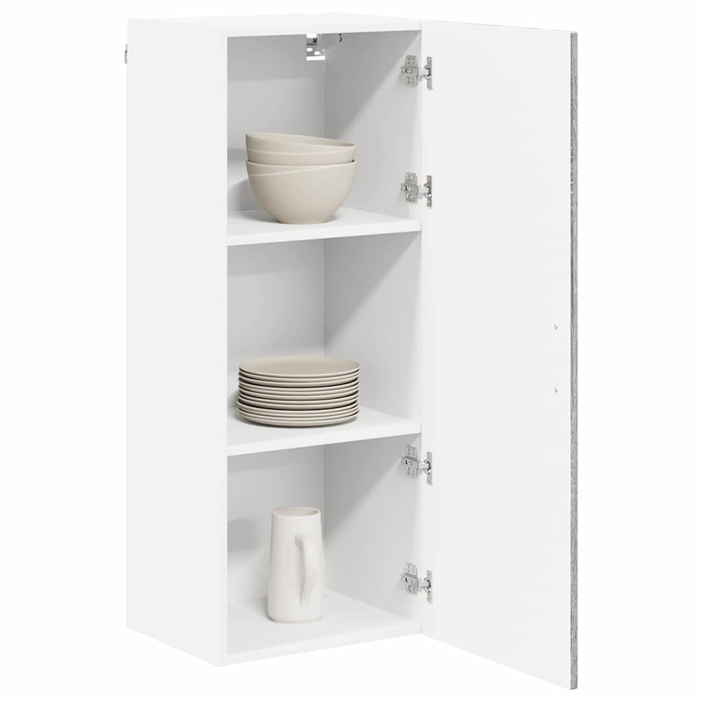 vidaXL Wall Cabinet LUCCA Grey Sonoma 40 x 31 x 100 cm Engineered Wood