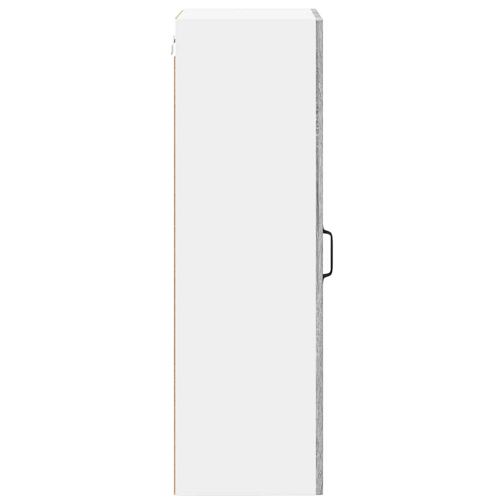 vidaXL Wall Cabinet LUCCA Grey Sonoma 40 x 31 x 100 cm Engineered Wood