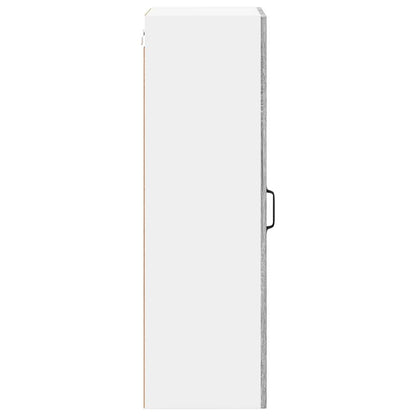 vidaXL Wall Cabinet LUCCA Grey Sonoma 40 x 31 x 100 cm Engineered Wood