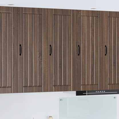 vidaXL Wall Cabinet LUCCA Brown Oak 40 x 31 x 100 cm Engineered Wood