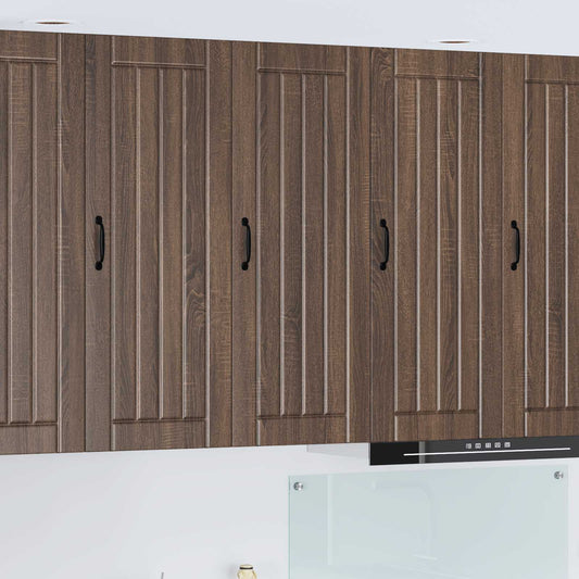 vidaXL Wall Cabinet LUCCA Brown Oak 40 x 31 x 100 cm Engineered Wood
