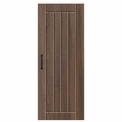 vidaXL Wall Cabinet LUCCA Brown Oak 40 x 31 x 100 cm Engineered Wood
