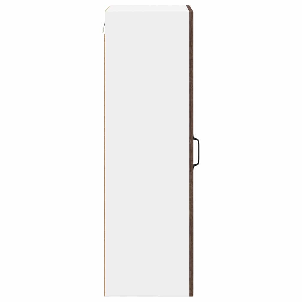 vidaXL Wall Cabinet LUCCA Brown Oak 40 x 31 x 100 cm Engineered Wood