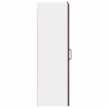 vidaXL Wall Cabinet LUCCA Brown Oak 40 x 31 x 100 cm Engineered Wood