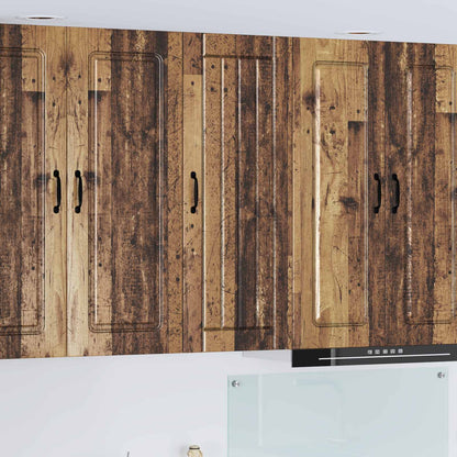 vidaXL Wall Cabinet LUCCA Old Wood 40 x 31 x 100 cm Engineered Wood