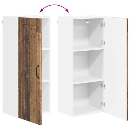 vidaXL Wall Cabinet LUCCA Old Wood 40 x 31 x 100 cm Engineered Wood