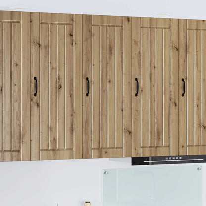 vidaXL Wall Cabinet LUCCA Artisan Oak 40 x 31 x 100 cm Engineered Wood