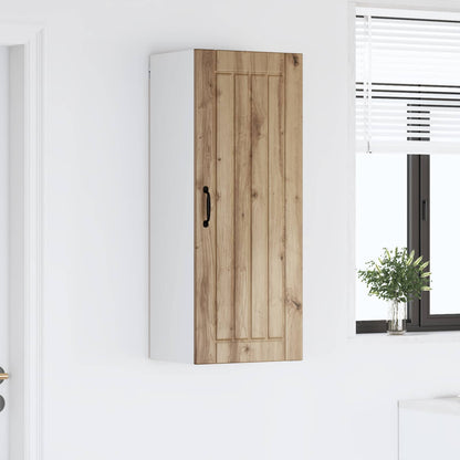 vidaXL Wall Cabinet LUCCA Artisan Oak 40 x 31 x 100 cm Engineered Wood