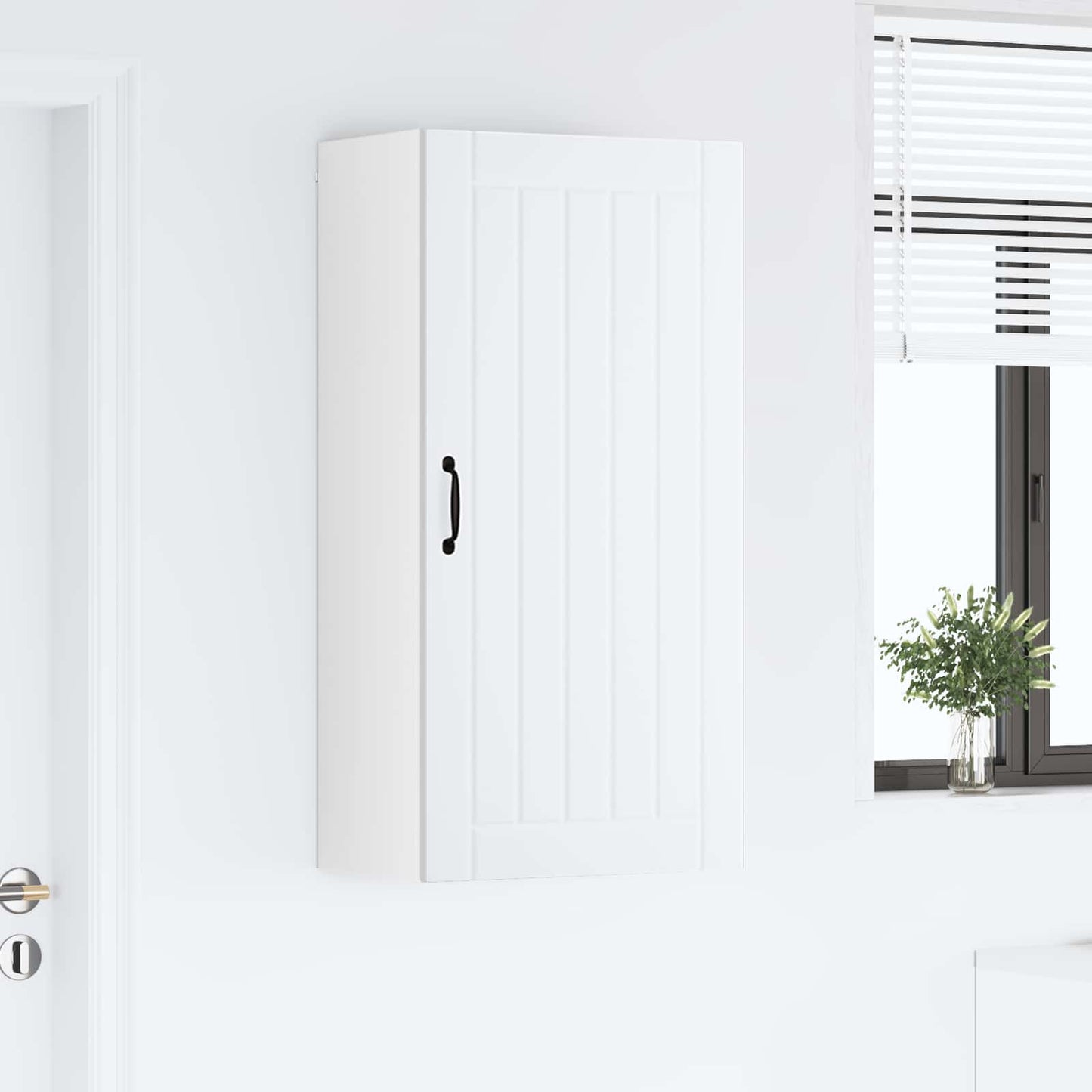 vidaXL Wall Cabinet LUCCA White 50 x 31 x 100 cm Engineered Wood