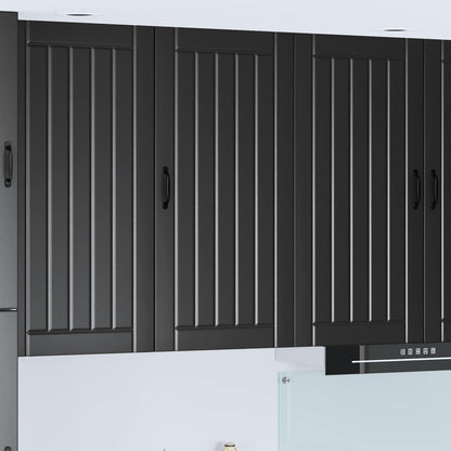 vidaXL Wall Cabinet LUCCA Black 50 x 31 x 100 cm Engineered Wood