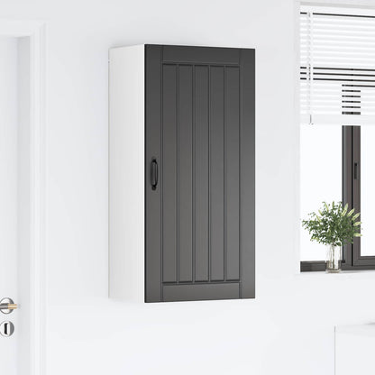 vidaXL Wall Cabinet LUCCA Black 50 x 31 x 100 cm Engineered Wood