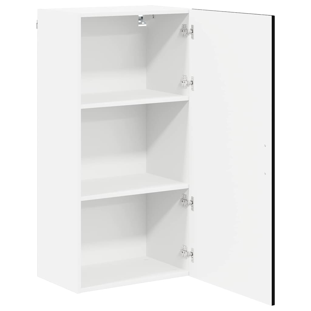 vidaXL Wall Cabinet LUCCA Black 50 x 31 x 100 cm Engineered Wood