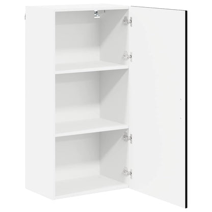 vidaXL Wall Cabinet LUCCA Black 50 x 31 x 100 cm Engineered Wood
