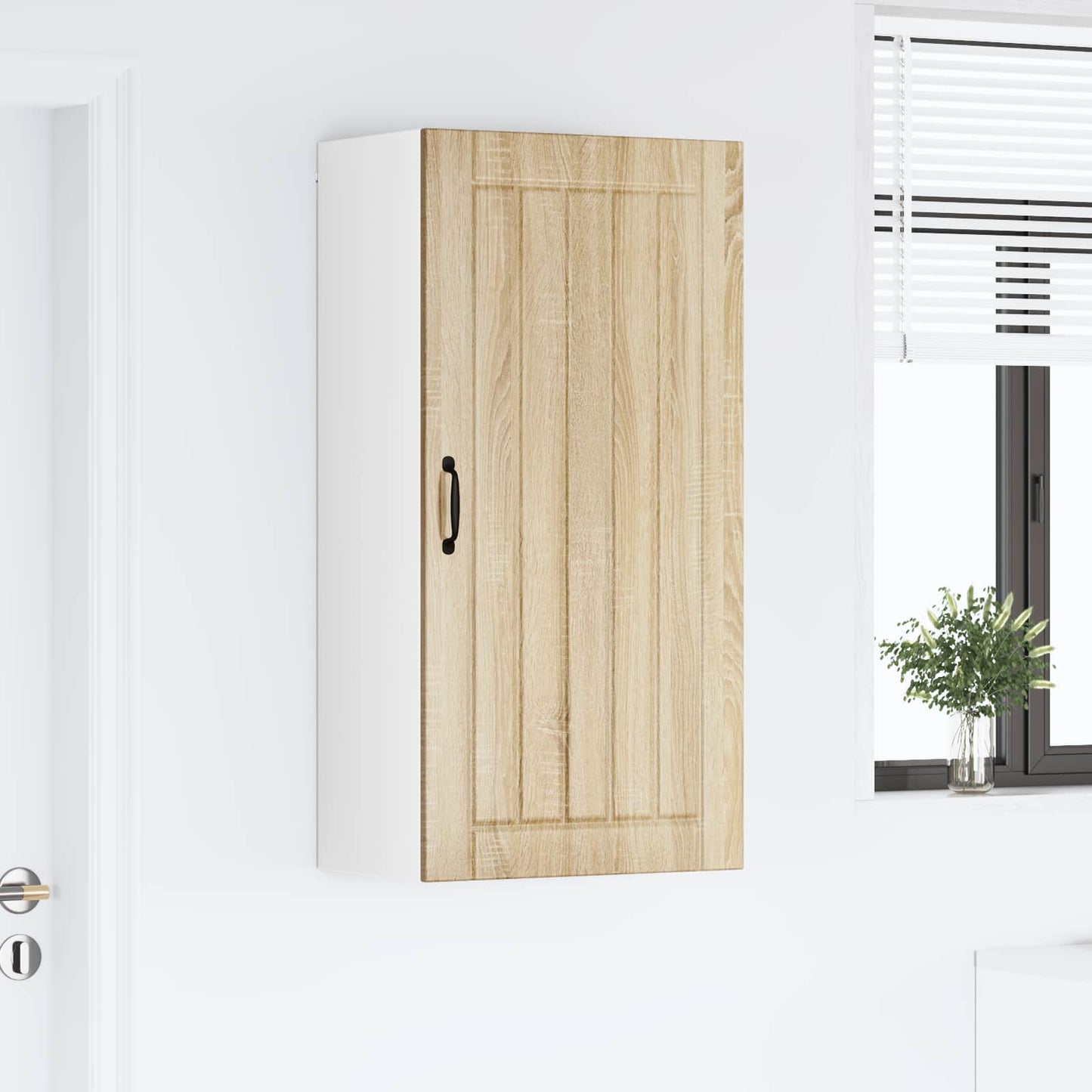 vidaXL Wall Cabinet LUCCA Sonoma Oak 50 x 31 x 100 cm Engineered Wood