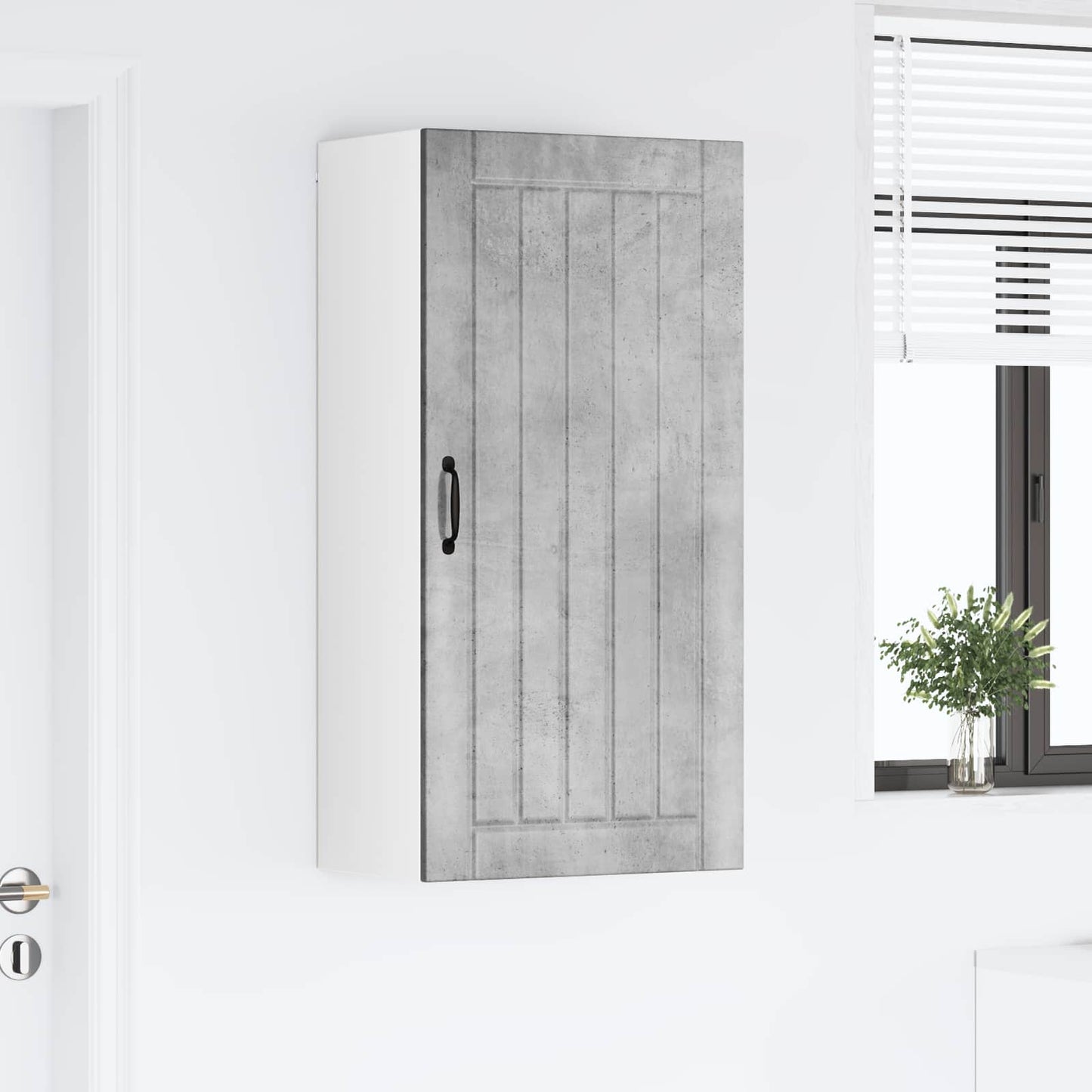 vidaXL Wall Cabinet LUCCA Concrete Grey 50 x 31 x 100 cm
