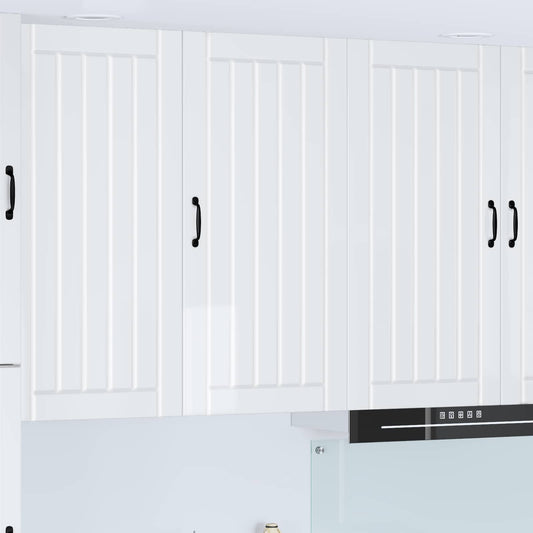 vidaXL Wall Cabinet LUCCA High Gloss White 50 x 31 x 100 cm