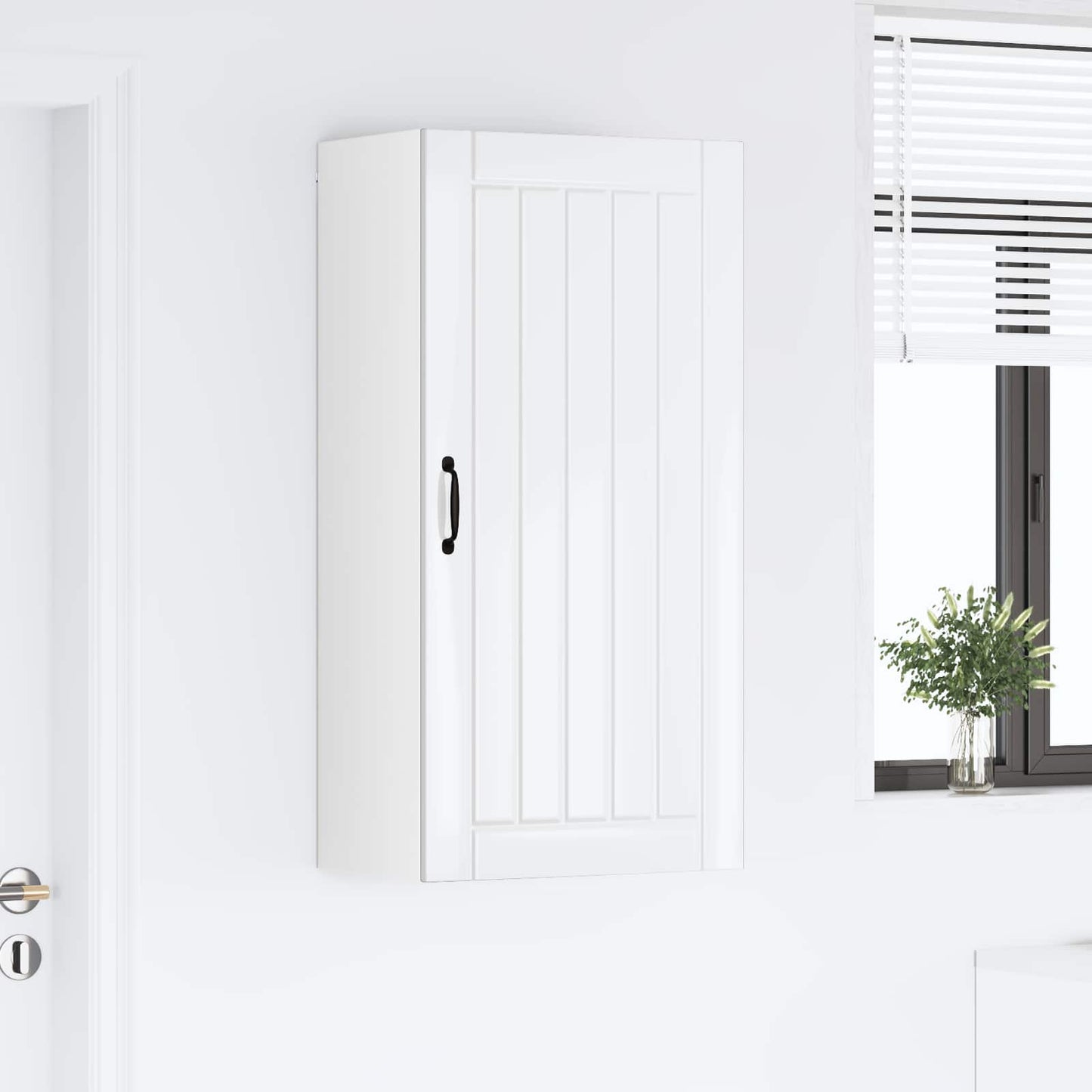 vidaXL Wall Cabinet LUCCA High Gloss White 50 x 31 x 100 cm