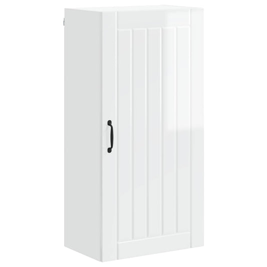 vidaXL Wall Cabinet LUCCA High Gloss White 50 x 31 x 100 cm