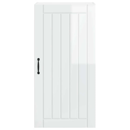vidaXL Wall Cabinet LUCCA High Gloss White 50 x 31 x 100 cm