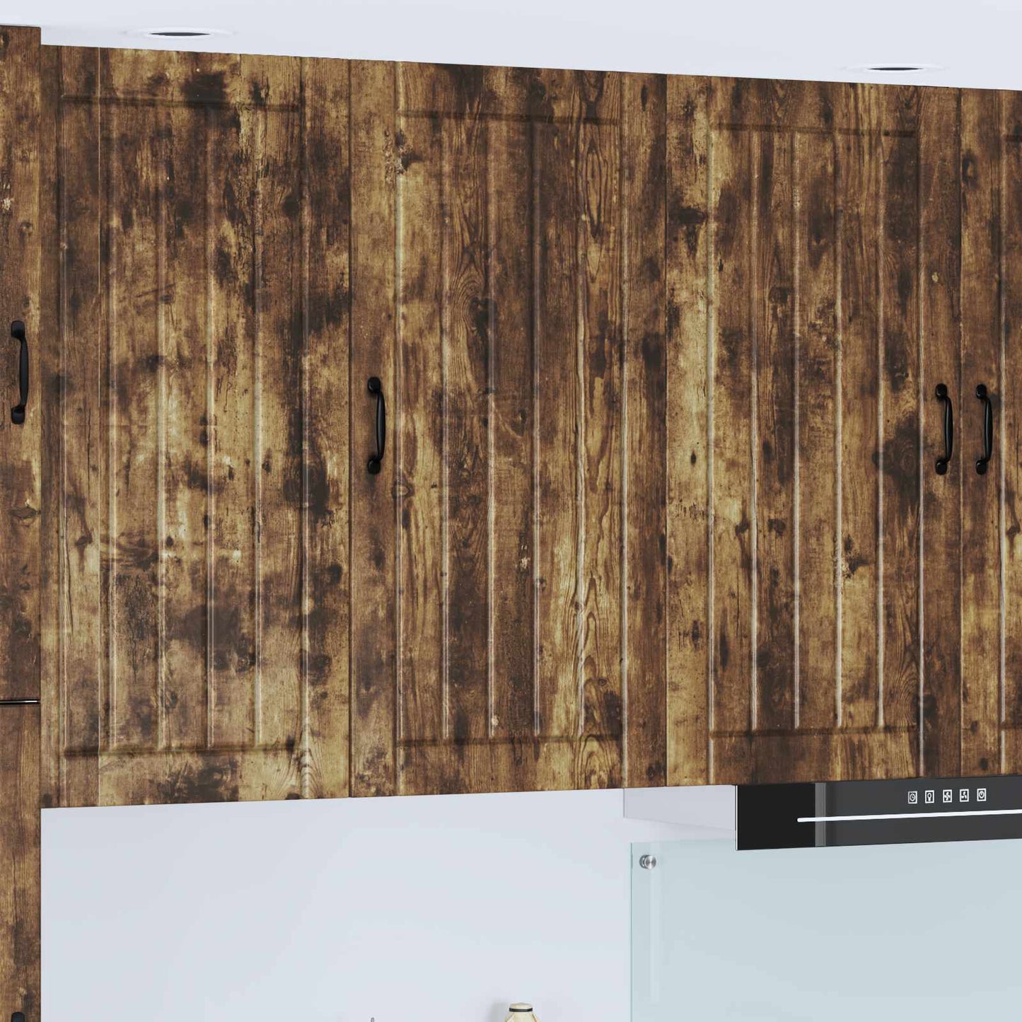 vidaXL Wall Cabinet LUCCA Smoked Oak 50 x 31 x 100 cm Engineered Wood