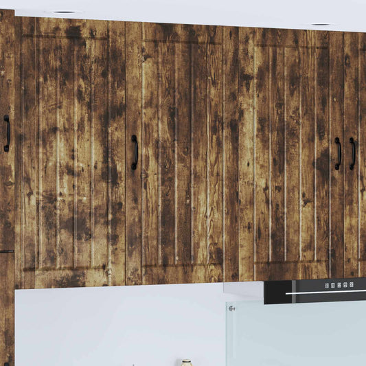 vidaXL Wall Cabinet LUCCA Smoked Oak 50 x 31 x 100 cm Engineered Wood