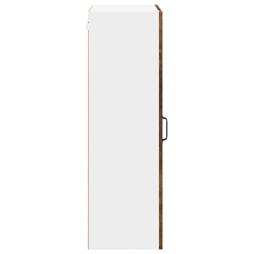 vidaXL Wall Cabinet LUCCA Smoked Oak 50 x 31 x 100 cm Engineered Wood