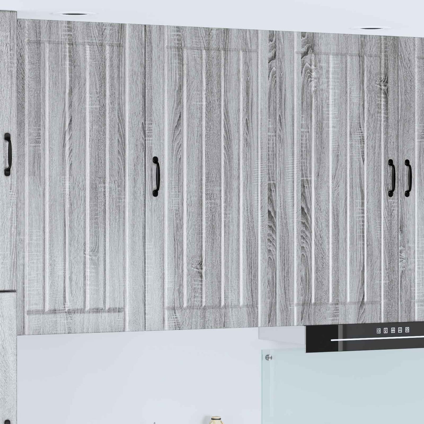 vidaXL Wall Cabinet LUCCA Grey Sonoma 50 x 31 x 100 cm Engineered Wood