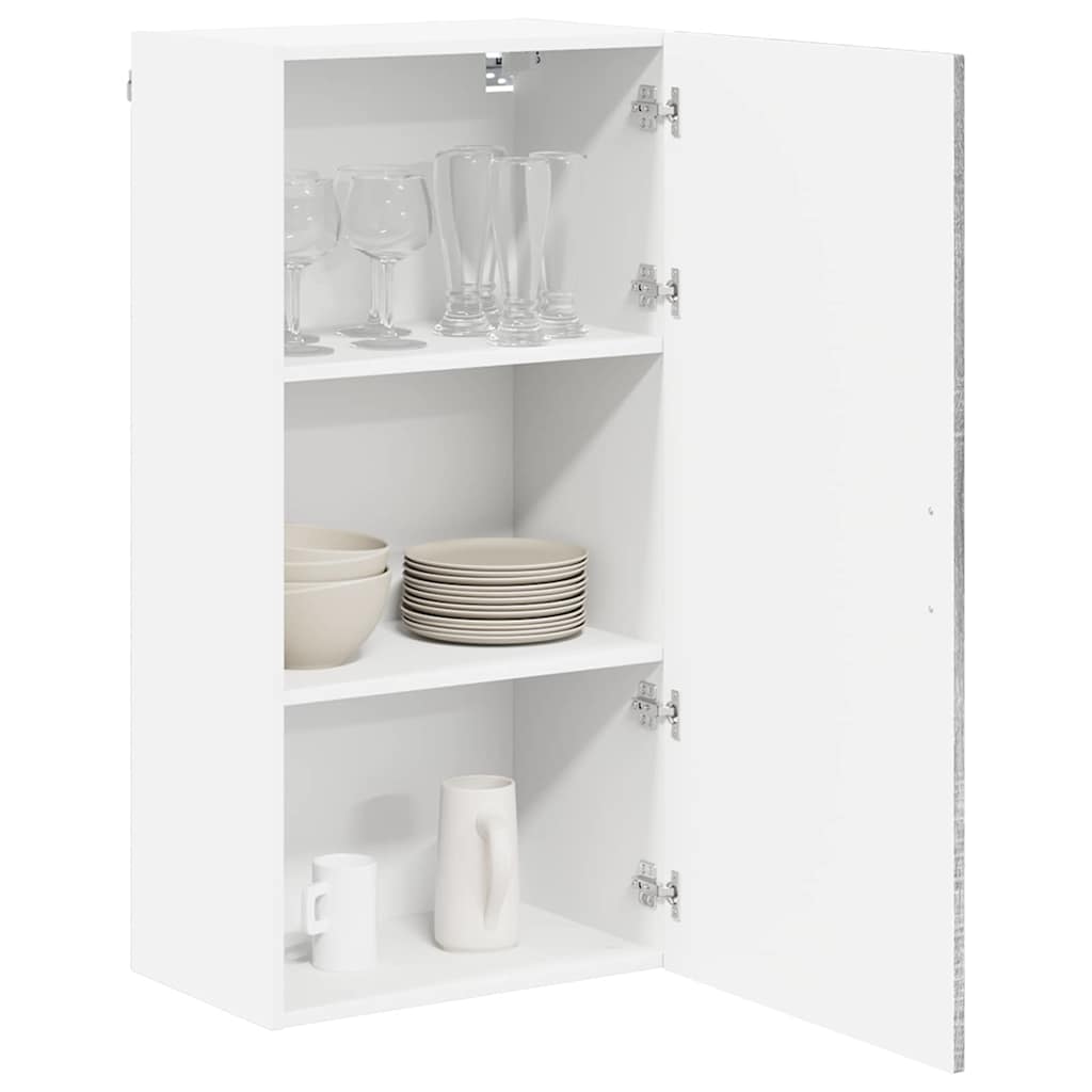 vidaXL Wall Cabinet LUCCA Grey Sonoma 50 x 31 x 100 cm Engineered Wood