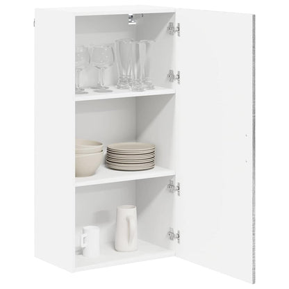 vidaXL Wall Cabinet LUCCA Grey Sonoma 50 x 31 x 100 cm Engineered Wood