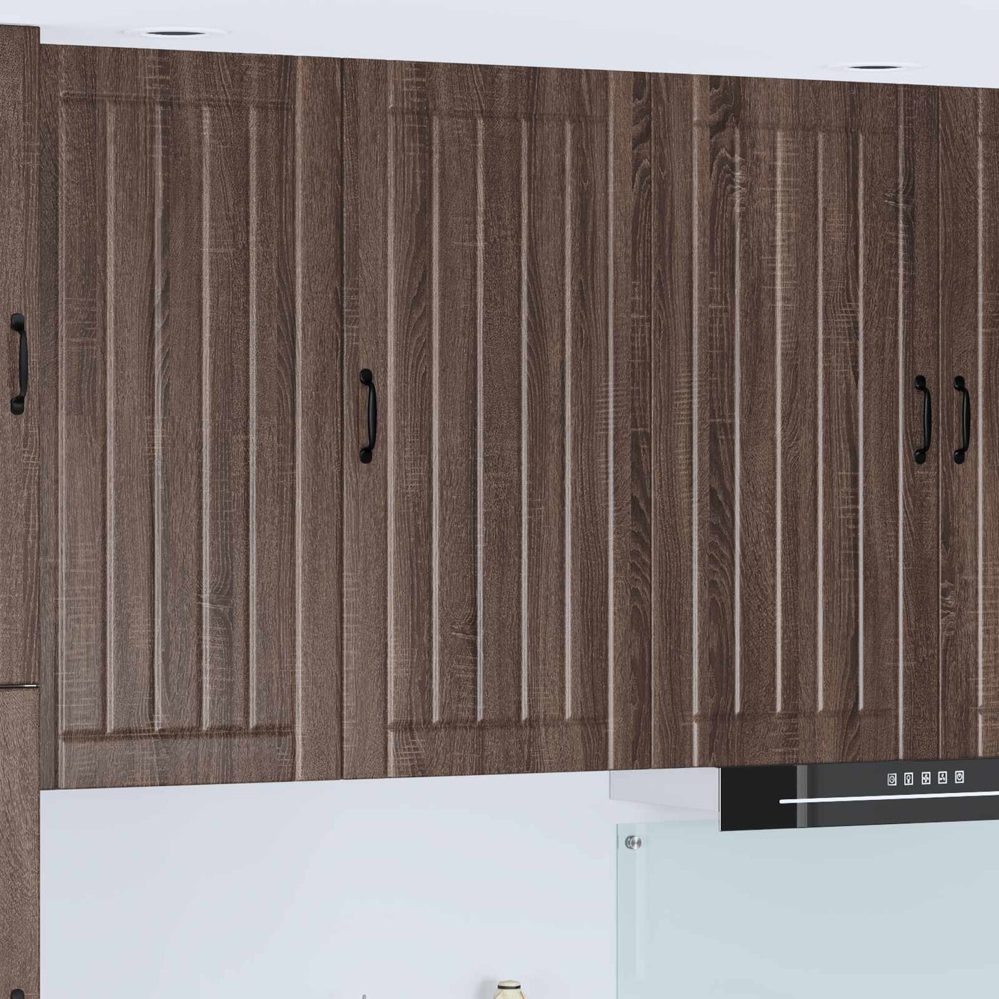 vidaXL Wall Cabinet LUCCA Brown Oak 50 x 31 x 100 cm Engineered Wood