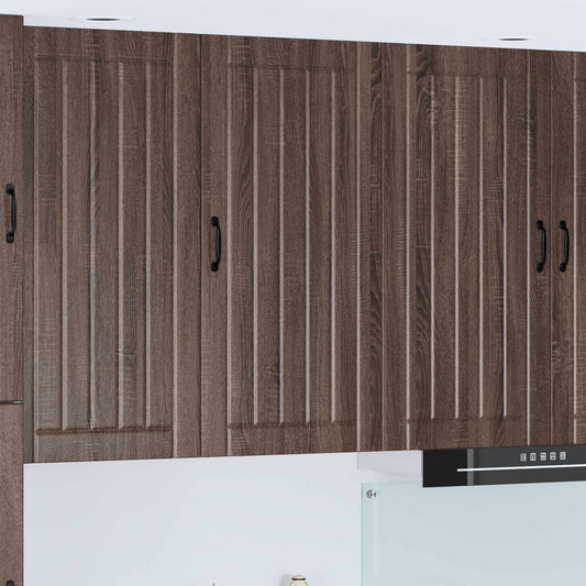 vidaXL Wall Cabinet LUCCA Brown Oak 50 x 31 x 100 cm Engineered Wood