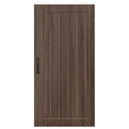 vidaXL Wall Cabinet LUCCA Brown Oak 50 x 31 x 100 cm Engineered Wood