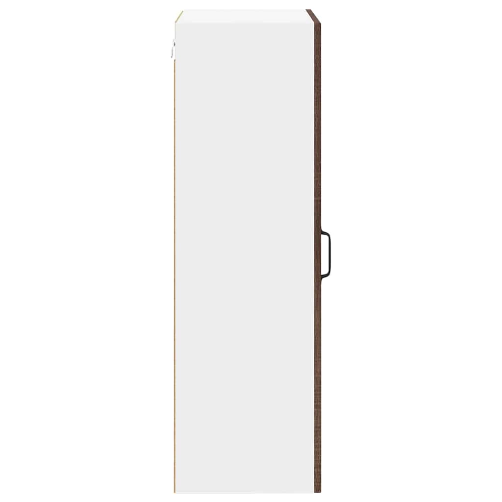vidaXL Wall Cabinet LUCCA Brown Oak 50 x 31 x 100 cm Engineered Wood