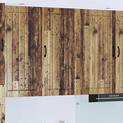 vidaXL Wall Cabinet LUCCA Old Wood 50 x 31 x 100 cm Engineered Wood