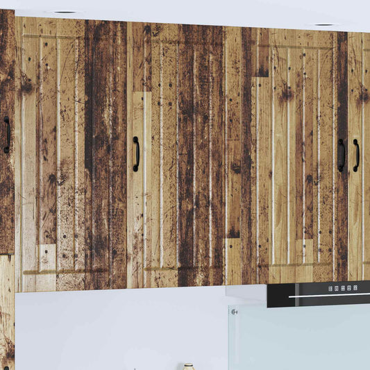 vidaXL Wall Cabinet LUCCA Old Wood 50 x 31 x 100 cm Engineered Wood