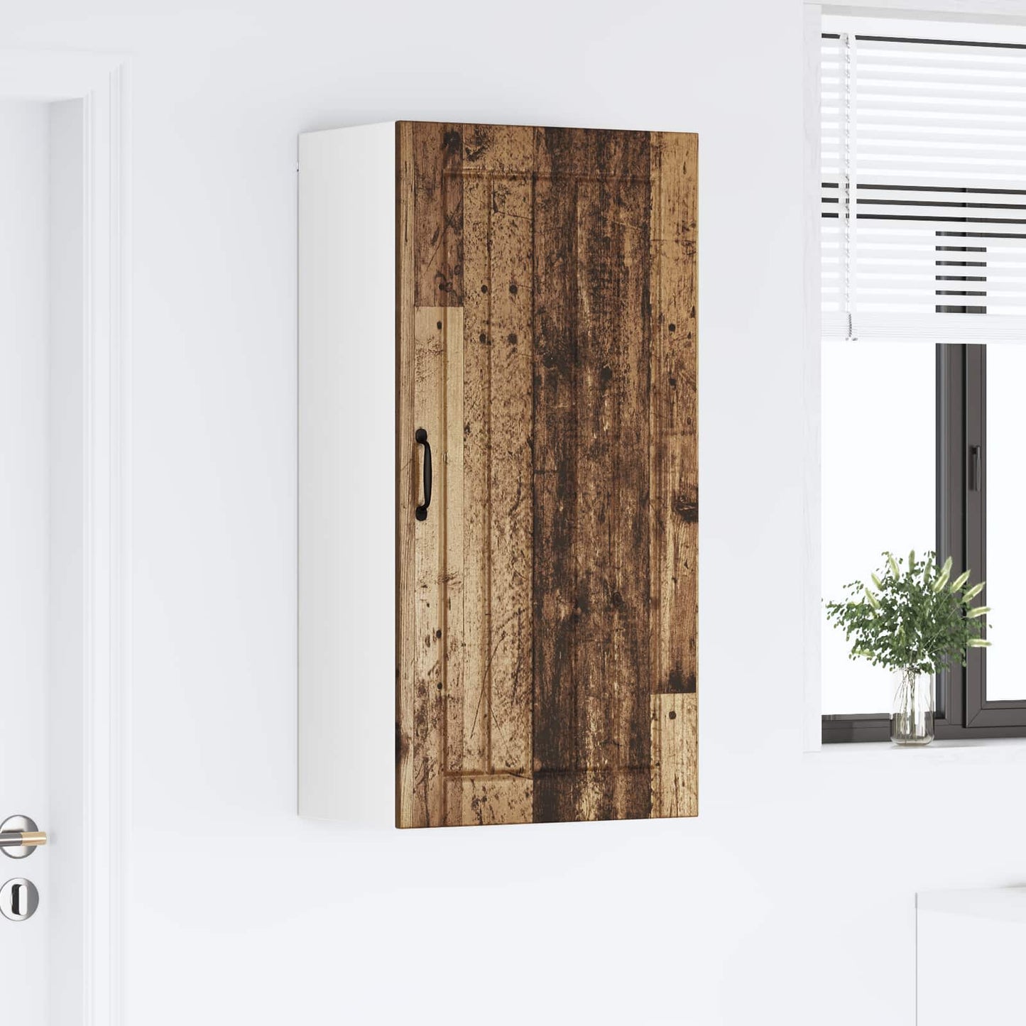 vidaXL Wall Cabinet LUCCA Old Wood 50 x 31 x 100 cm Engineered Wood