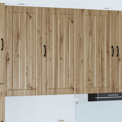 vidaXL Wall Cabinet LUCCA Artisan Oak 50 x 31 x 100 cm Engineered Wood
