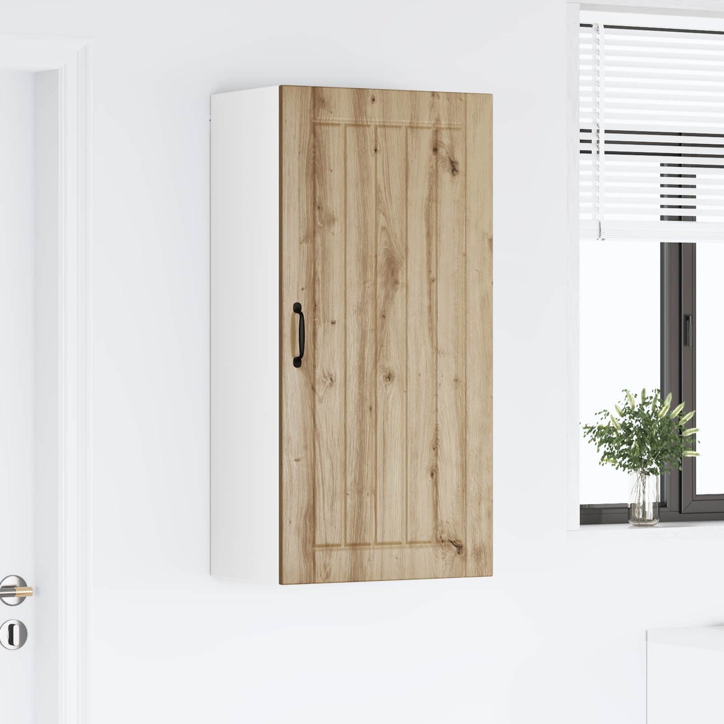 vidaXL Wall Cabinet LUCCA Artisan Oak 50 x 31 x 100 cm Engineered Wood