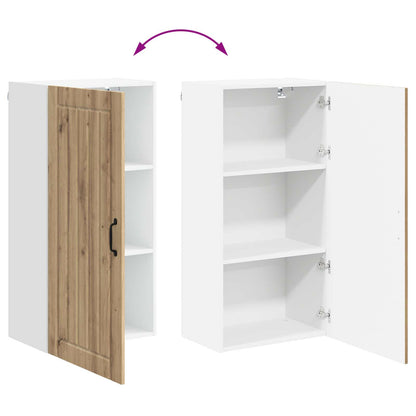 vidaXL Wall Cabinet LUCCA Artisan Oak 50 x 31 x 100 cm Engineered Wood