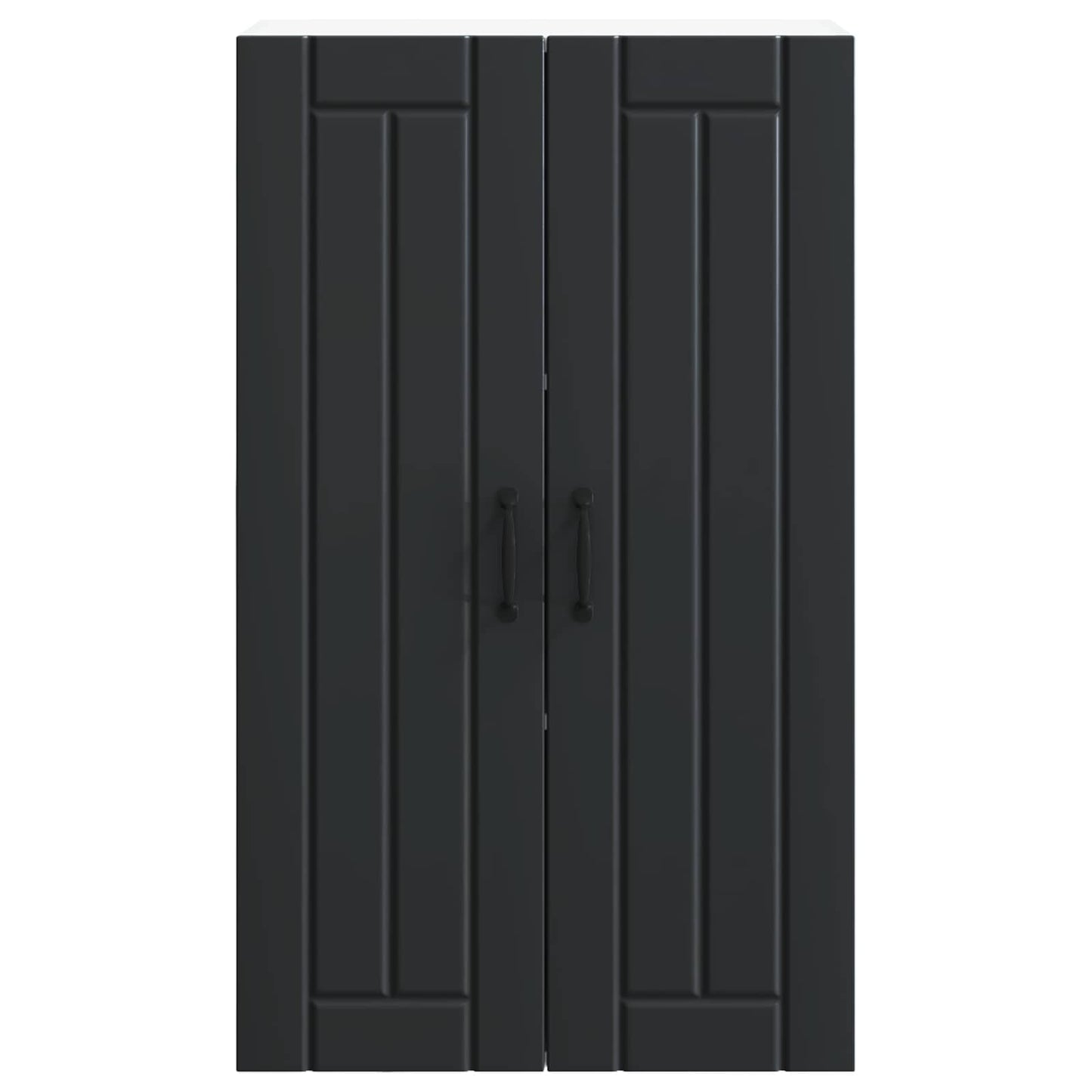 vidaXL Wall Cabinet LUCCA Black 60 x 31 x 100 cm Engineered Wood