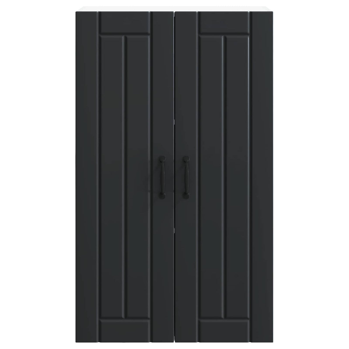 vidaXL Wall Cabinet LUCCA Black 60 x 31 x 100 cm Engineered Wood