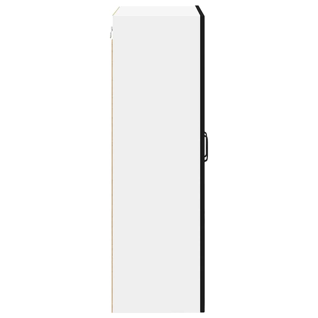 vidaXL Wall Cabinet LUCCA Black 60 x 31 x 100 cm Engineered Wood