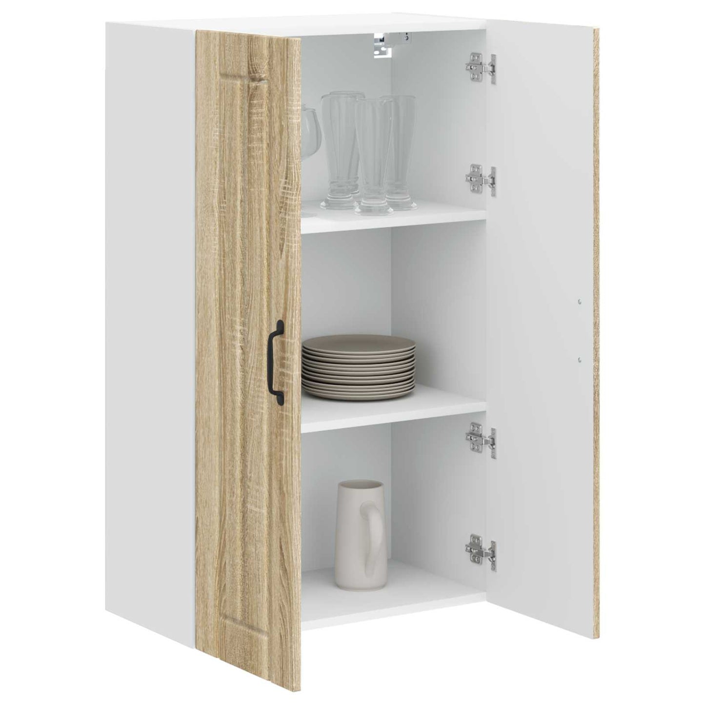 vidaXL Wall Cabinet LUCCA Sonoma Oak 60 x 31 x 100 cm Engineered Wood