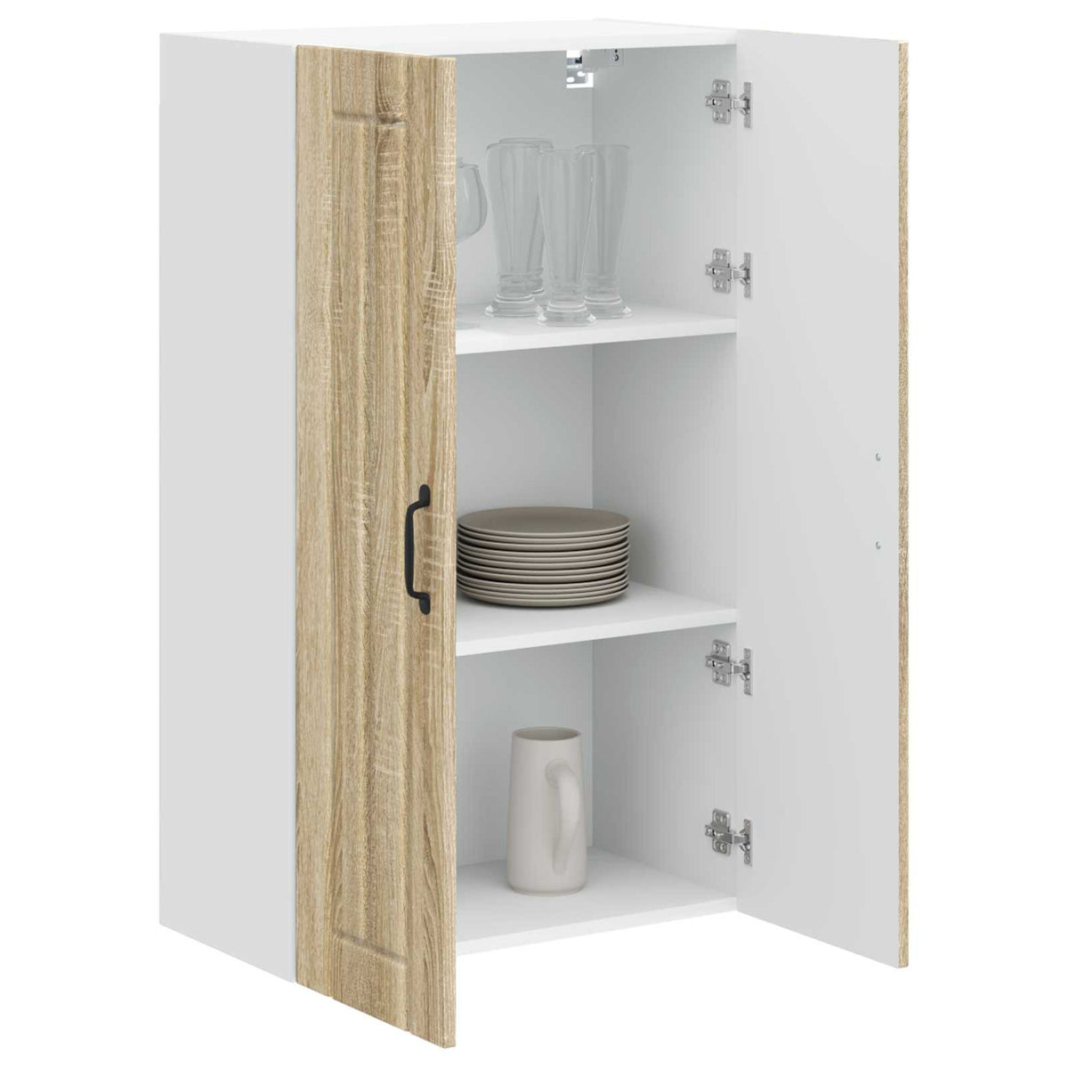 vidaXL Wall Cabinet LUCCA Sonoma Oak 60 x 31 x 100 cm Engineered Wood